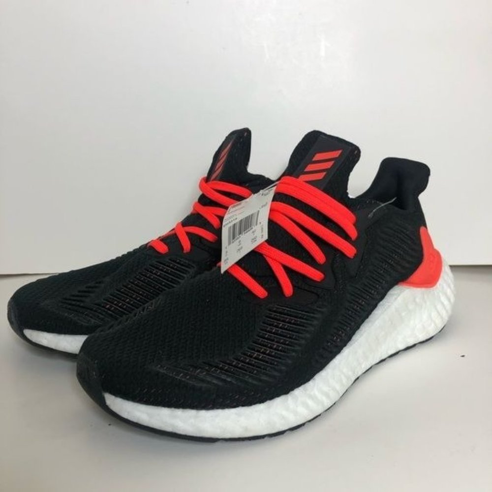 Adidas Alphaboost Black Solar Red Running Shoe